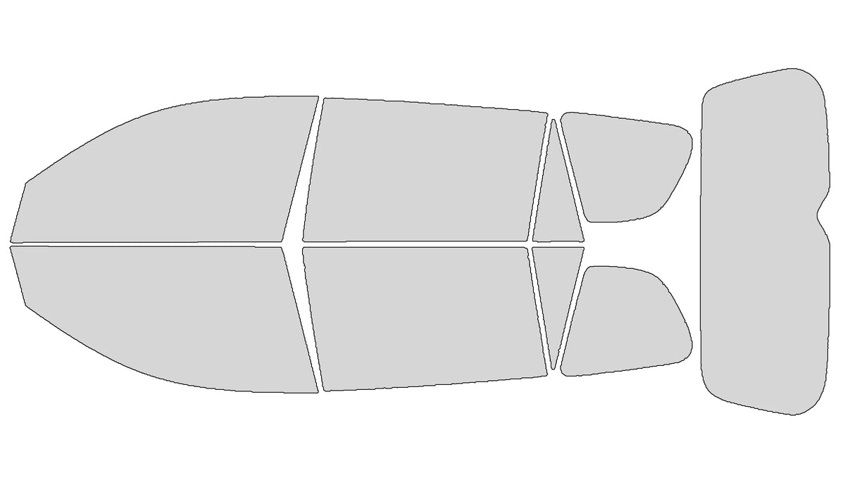 Precut Window Tint Kit for Toyota RAV4 (2006–2012) | UV Block, Anti-Shatter & Privacy Film