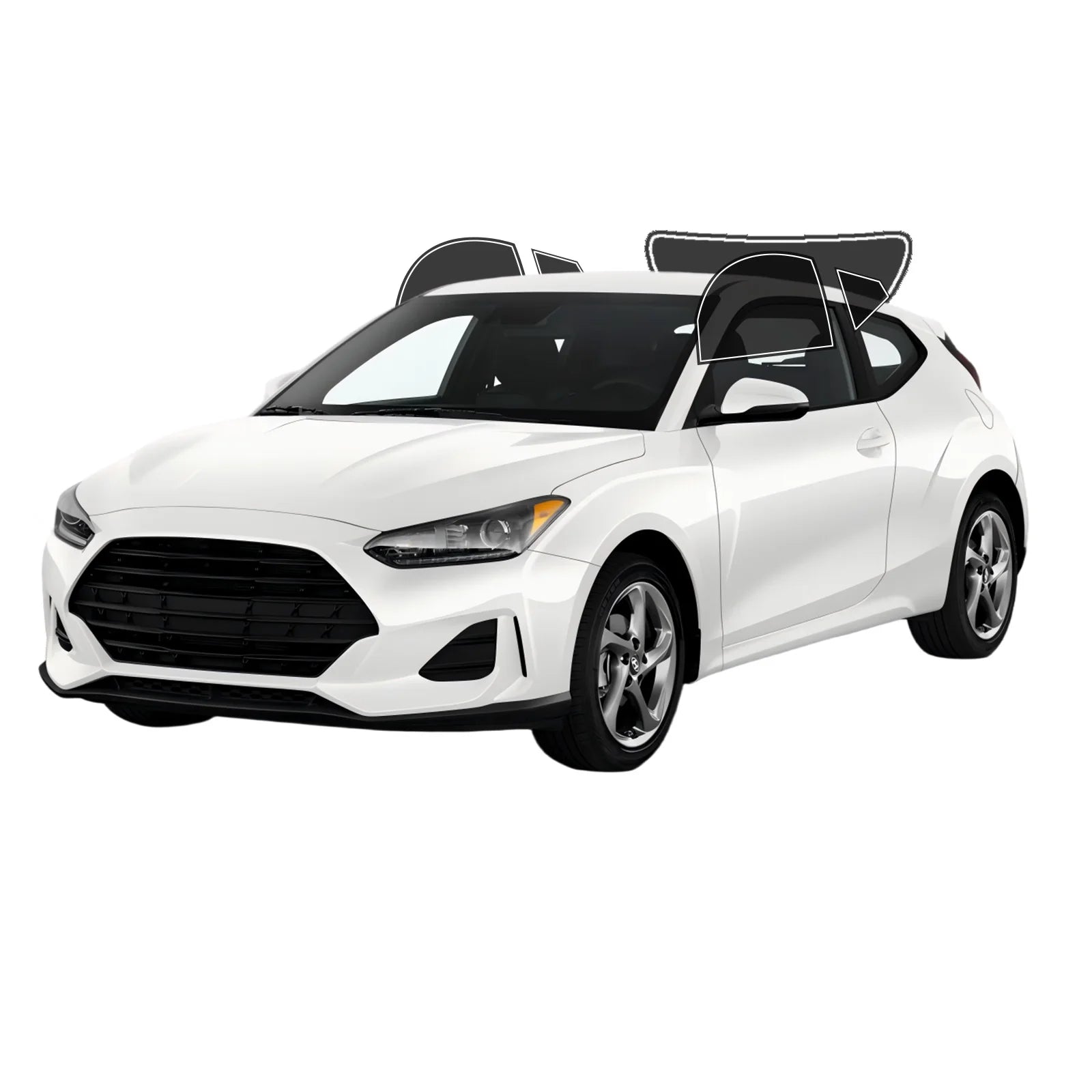 Precut Window Tint Kit for Hyundai Veloster (2012–2022) | UV Block & Privacy Film