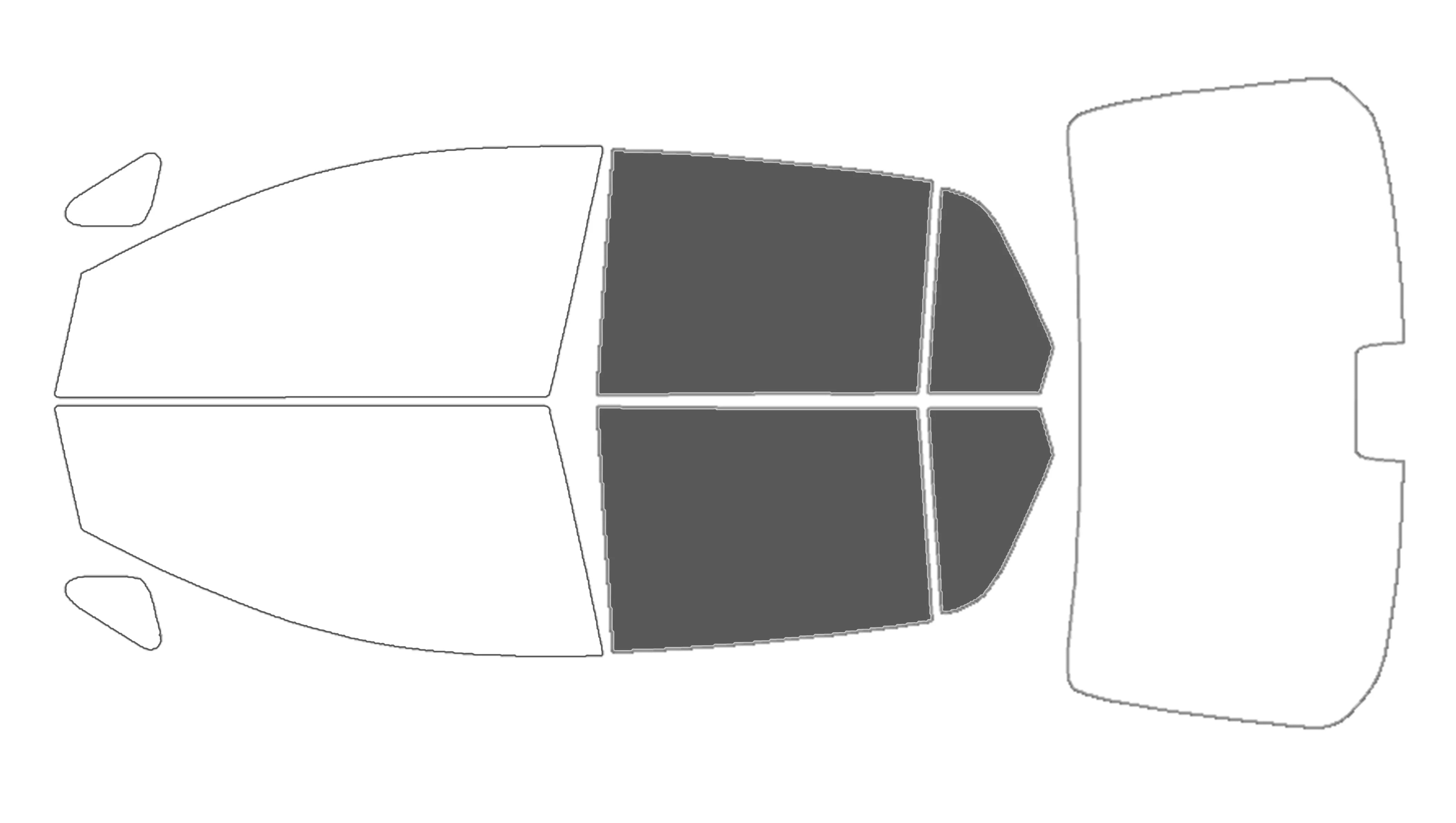 Precut Window Tint Kit for Nissan Versa Sedan (2007–2011) | UV Block & Privacy Film