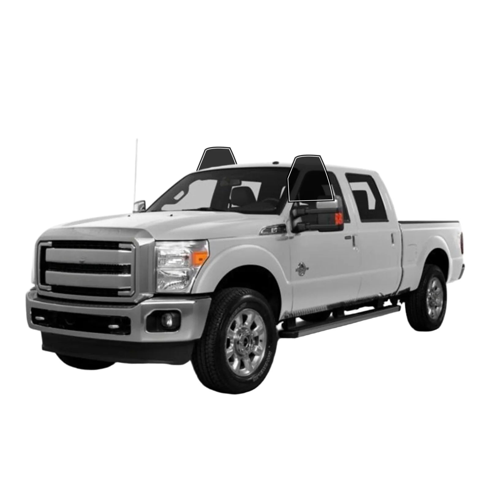 Precut Window Tint Kit for Ford F-250 / F-350 Crew Cab (2013–2016) | UV Block & Privacy Film
