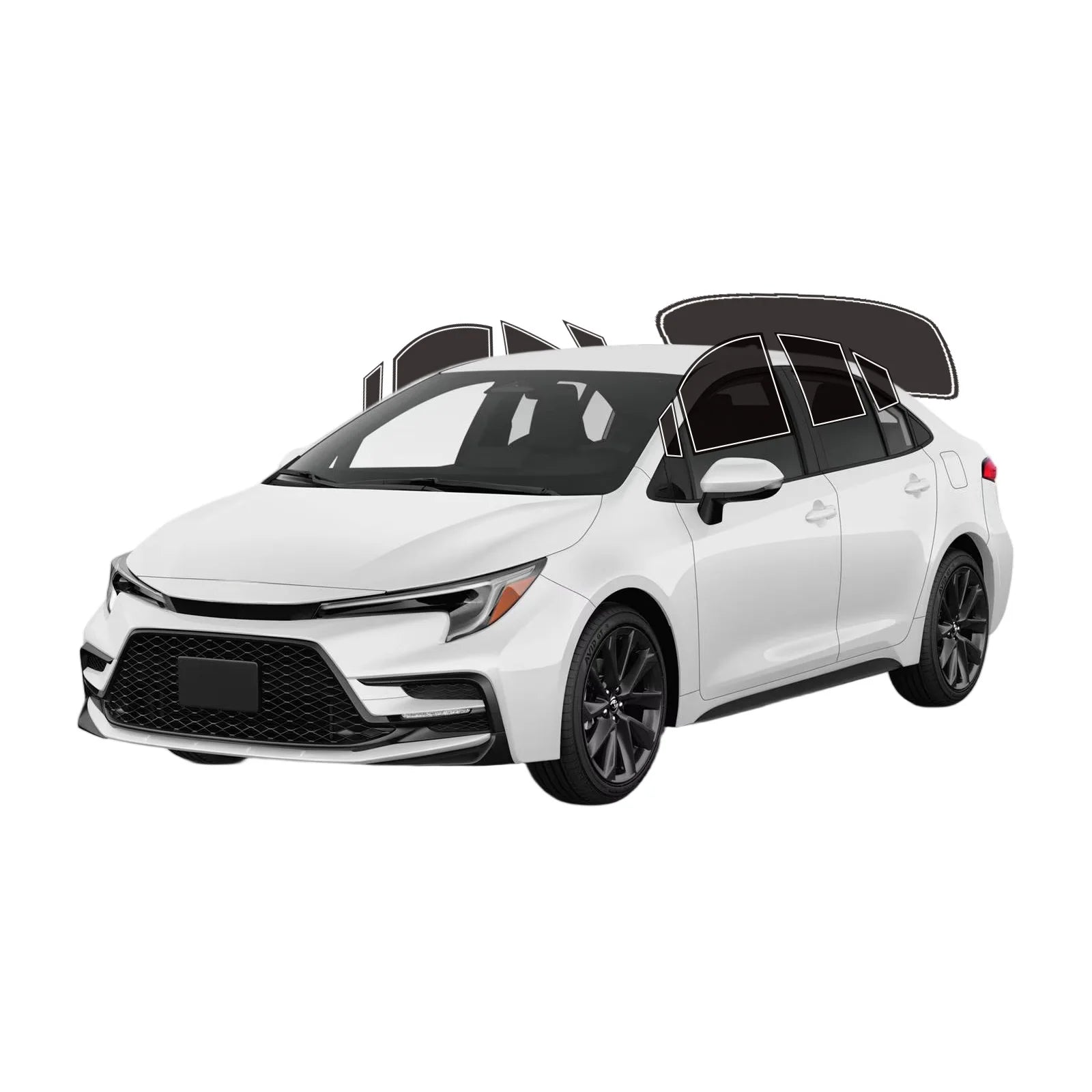Precut Window Tint for Toyota Corolla Sedan (1993–2026) | UV Block