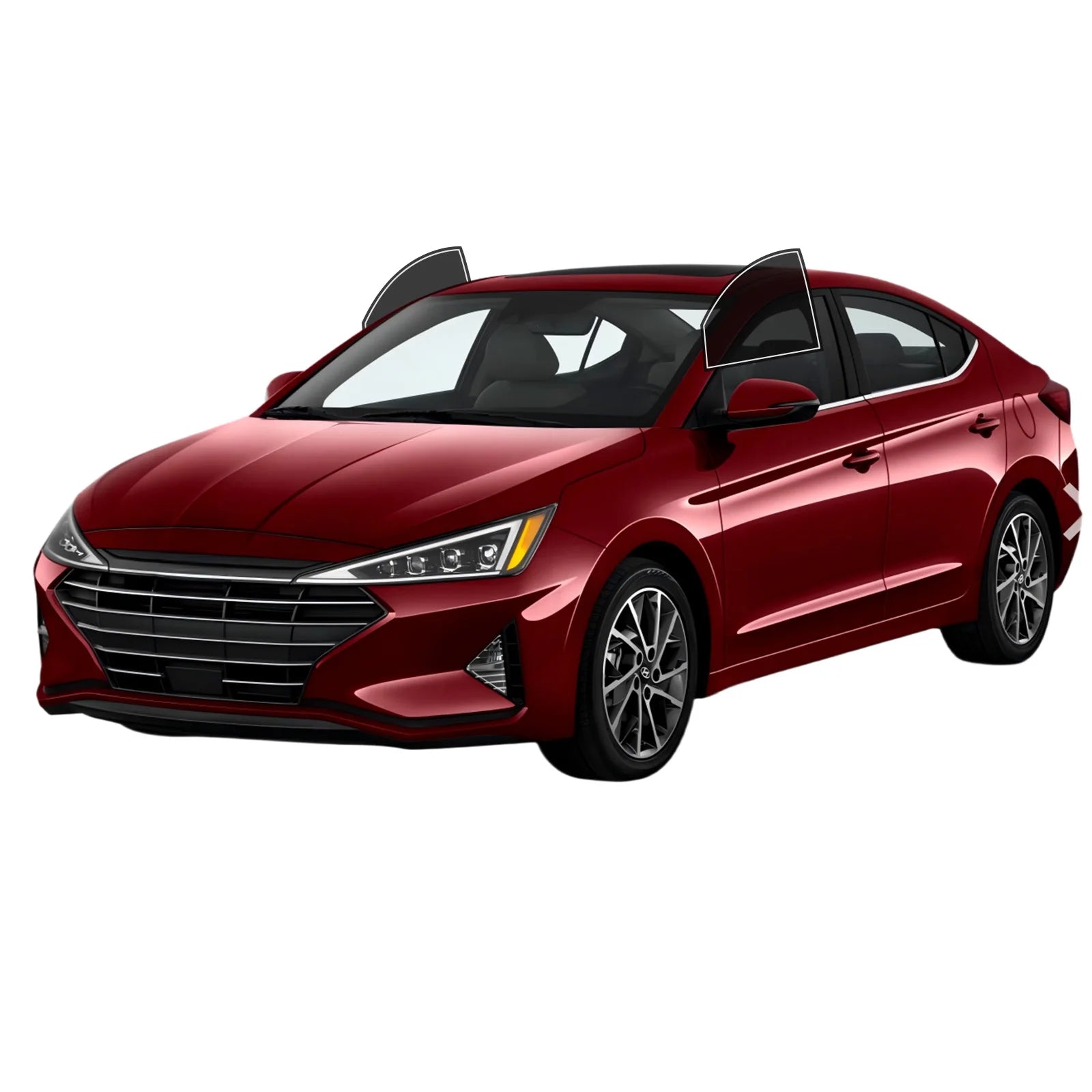 Precut Window Tint Kit for Hyundai Elantra Sedan (2017–2020) | UV Block & Privacy Film