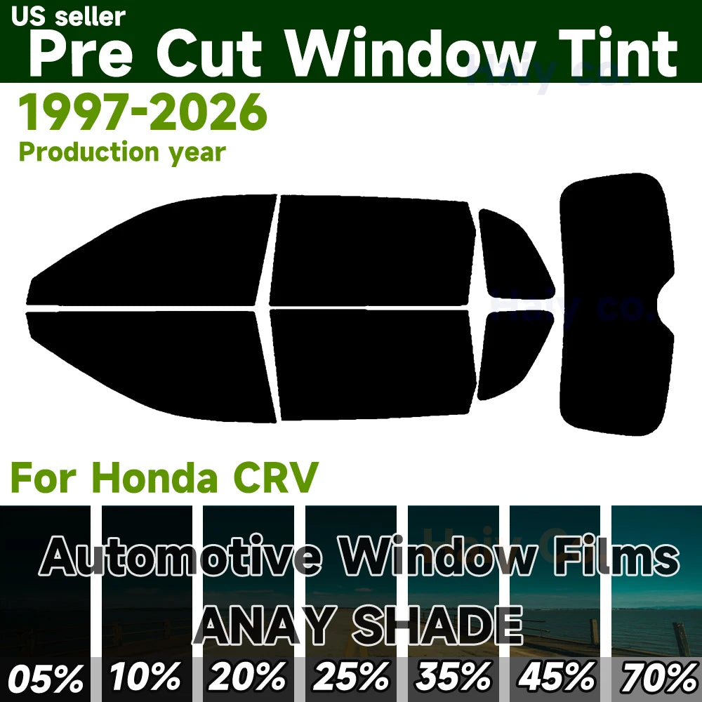 Precut Window Tint Kit for Honda CR-V (1997–2026) | UV Block & Privacy Film