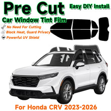 Load image into Gallery viewer, Precut Window Tint Kit for Honda CR-V (2023–2026) | UV Block &amp; Privacy Film