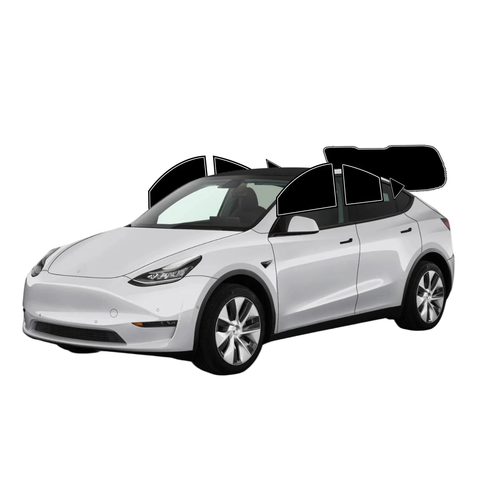 Precut Window Tint Kit for Tesla Model 3 / Y / S / X & Cybertruck | UV Block & Privacy Film