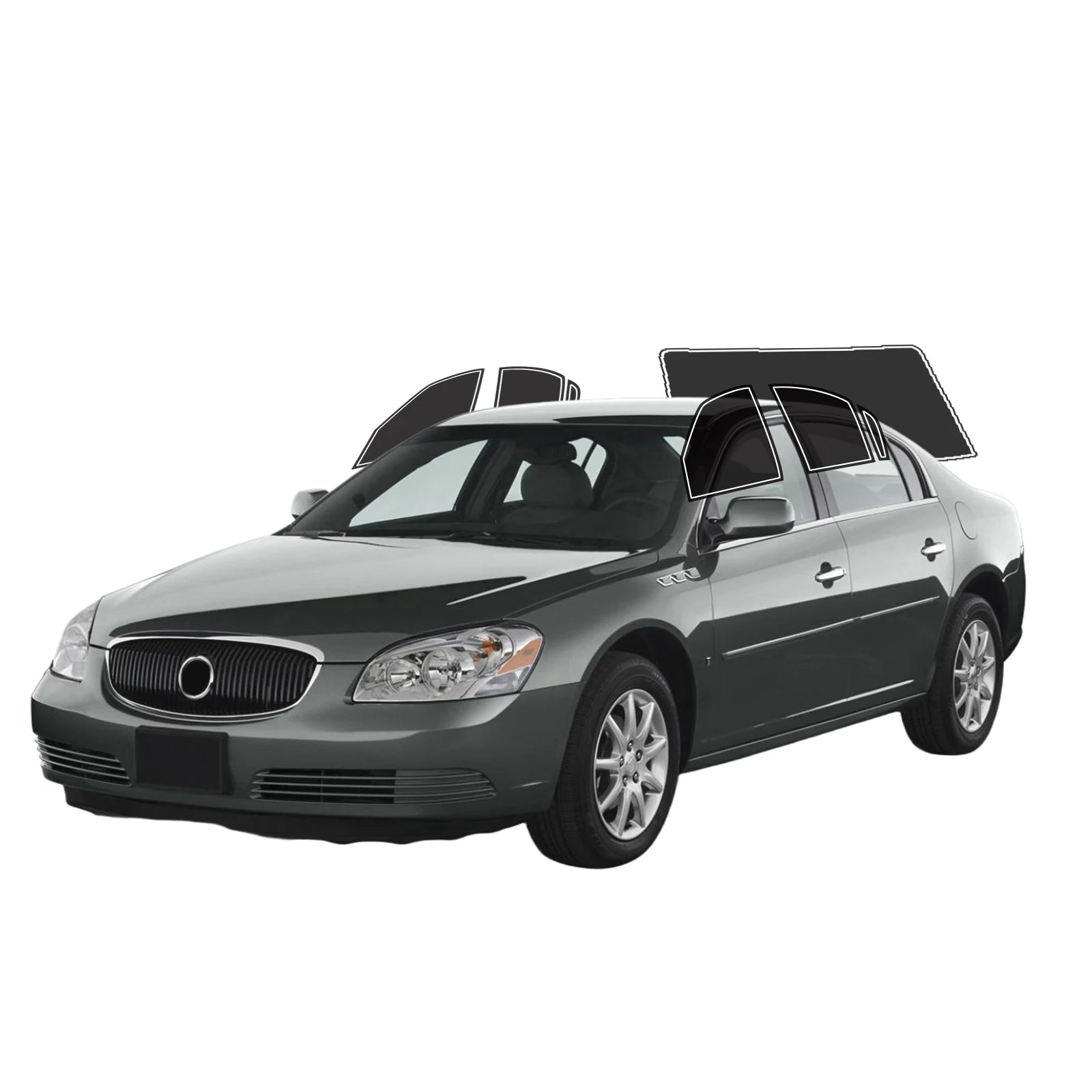 Precut Window Tint Kit for Buick Lucerne (2006–2011) | UV-IR Block & Privacy Film