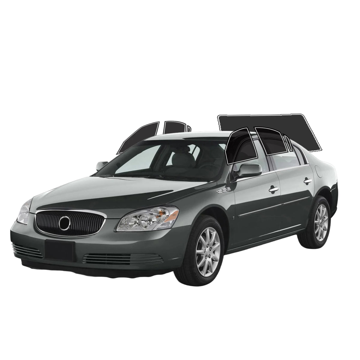 Precut Window Tint Kit for Buick Lucerne (2006–2011) | UV-IR Block & Privacy Film