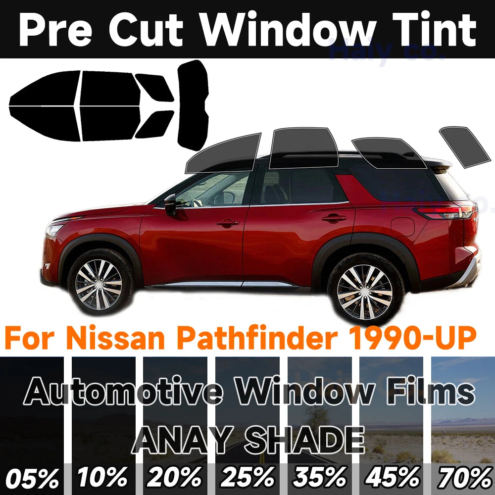 Precut Window Tint Kit for Nissan Pathfinder (1990–2025) | UV Block & Privacy Film