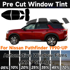 Precut Window Tint Kit for Nissan Pathfinder (1990–2025) | UV Block & Privacy Film