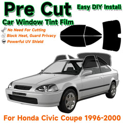 Precut Window Tint Kit for Honda Civic Coupe (1996–2000) | UV Block & Privacy Film