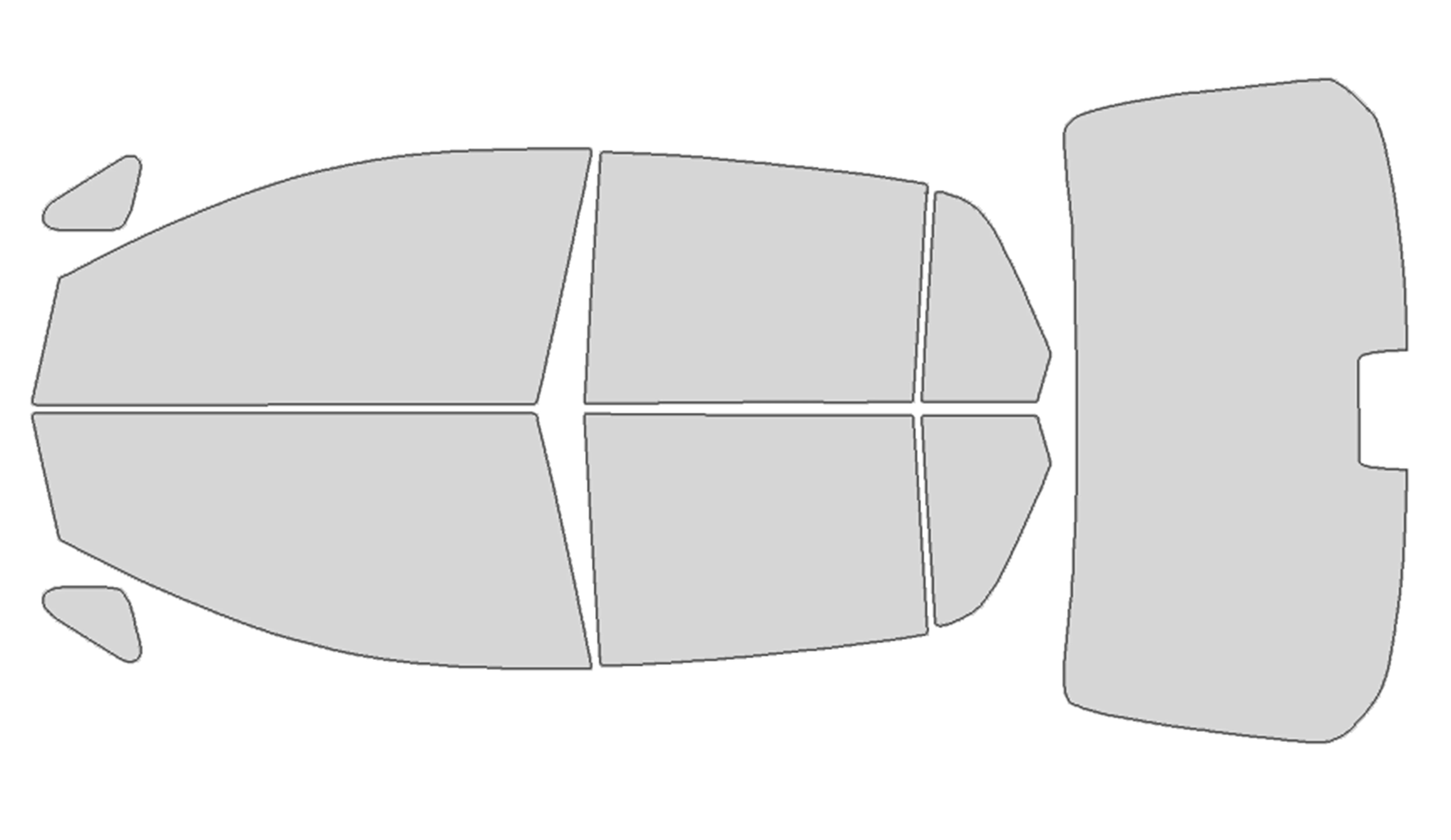 Precut Window Tint Kit for Nissan Versa Sedan (2007–2011) | UV Block & Privacy Film