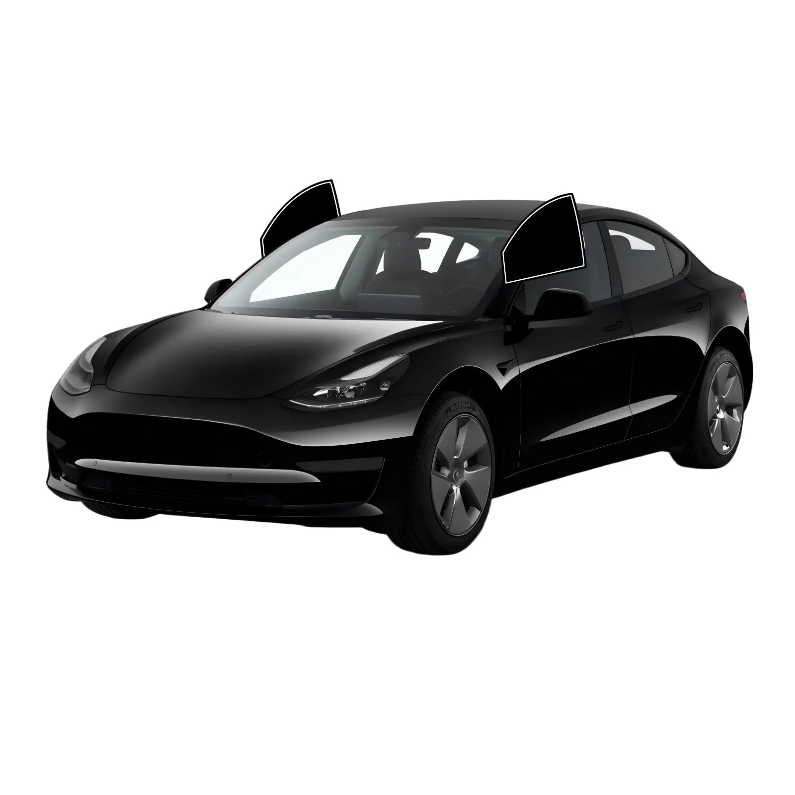 Precut Window Tint Kit for Tesla Model 3 (2017–2023) | UV-IR Block & Privacy Film
