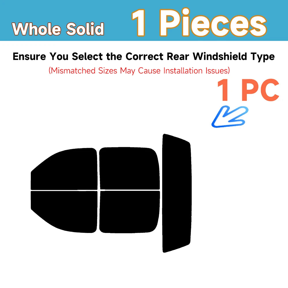 Precut Window Tint Kit for GMC Sierra / Chevy Silverado | UV Block & Privacy Film