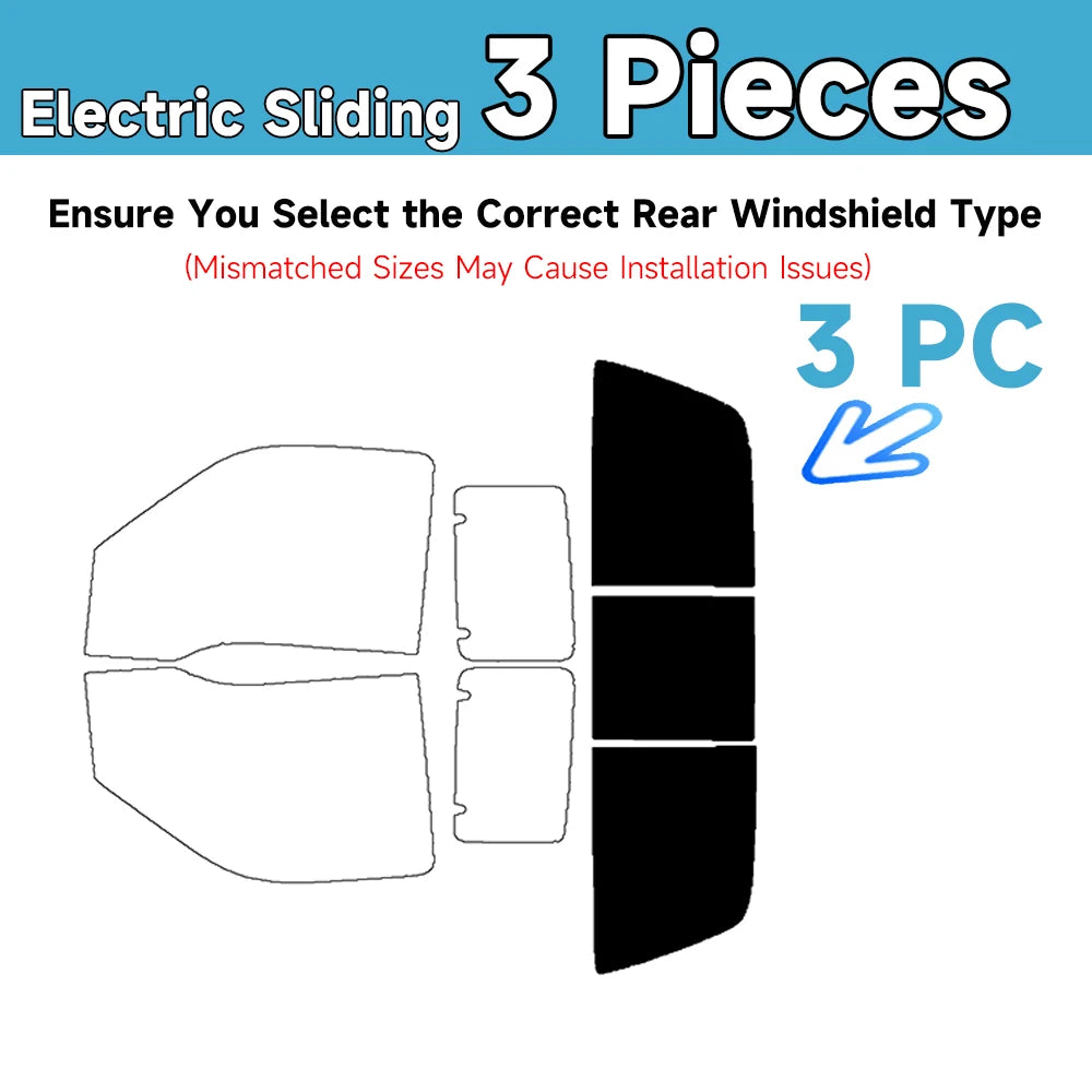 Precut Window Tint for Ford F-250 Extended (2008–2012) | UV Heat Block
