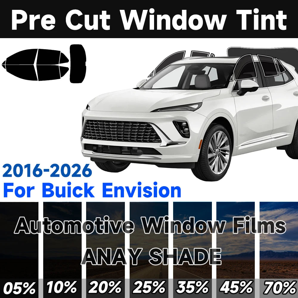 Precut Window Tint Kit for Buick Envision (2016–2026) | UV Block & Privacy Film
