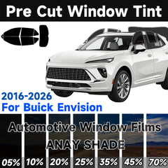 Precut Window Tint Kit for Buick Envision (2016–2026) | UV Block & Privacy Film