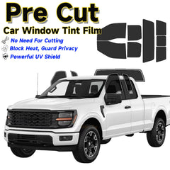 Precut Window Tint Kit for Ford F-150 Extended Cab (2021–2025) | UV Block & Privacy Film
