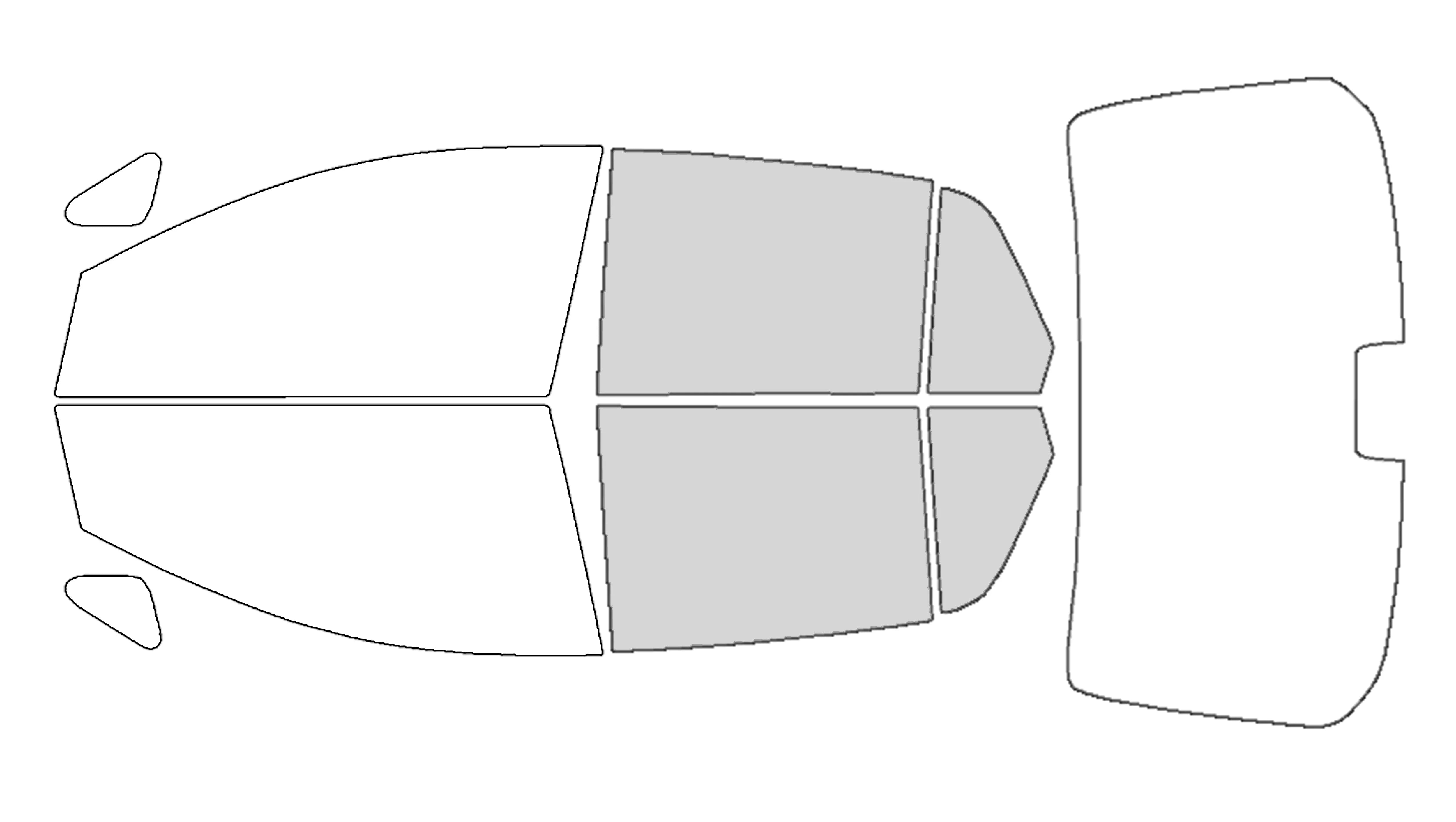 Precut Window Tint Kit for Nissan Versa Sedan (2007–2011) | UV Block & Privacy Film