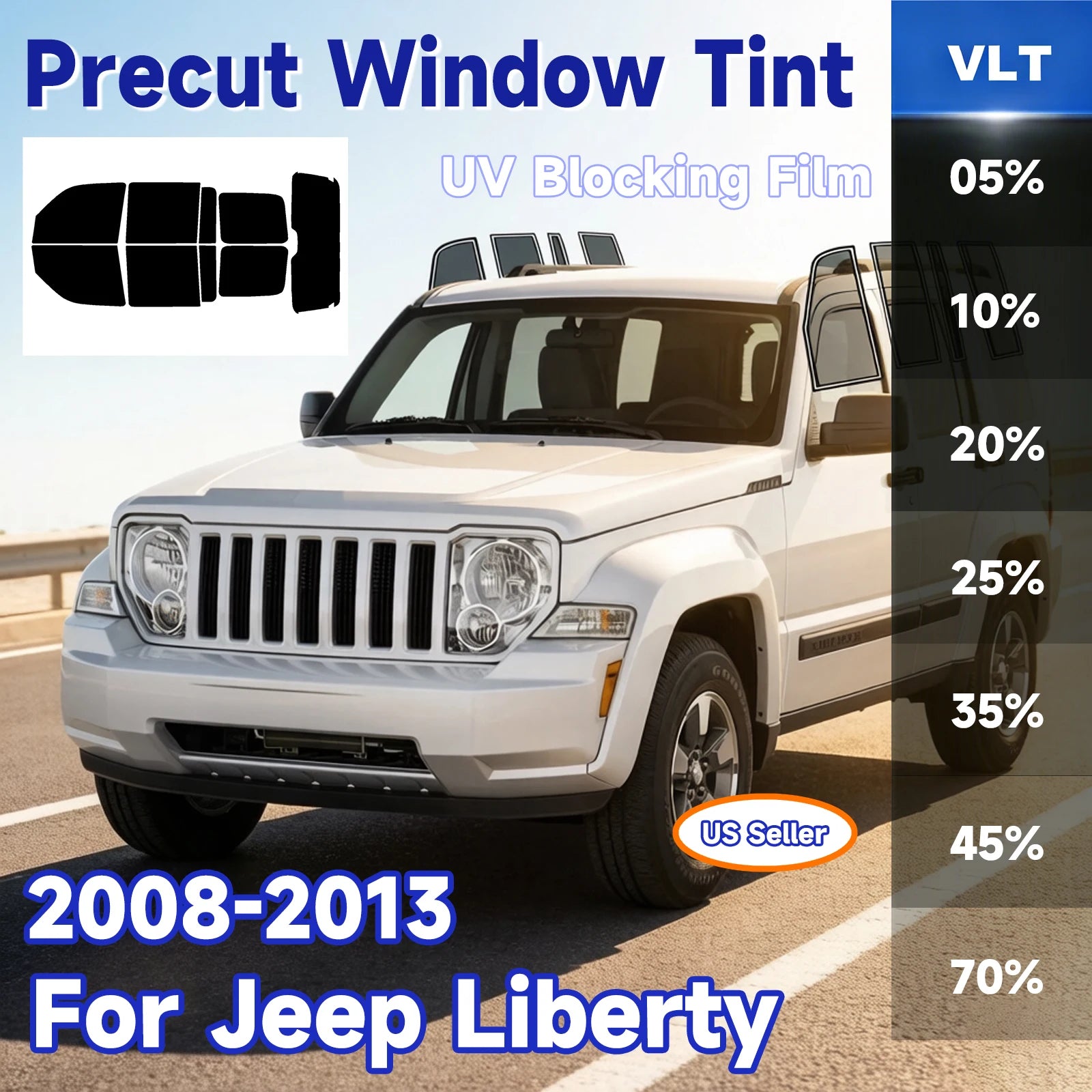 Precut Window Tint Kit for Subaru Impreza / WRX / STI | UV Block & Privacy Film
