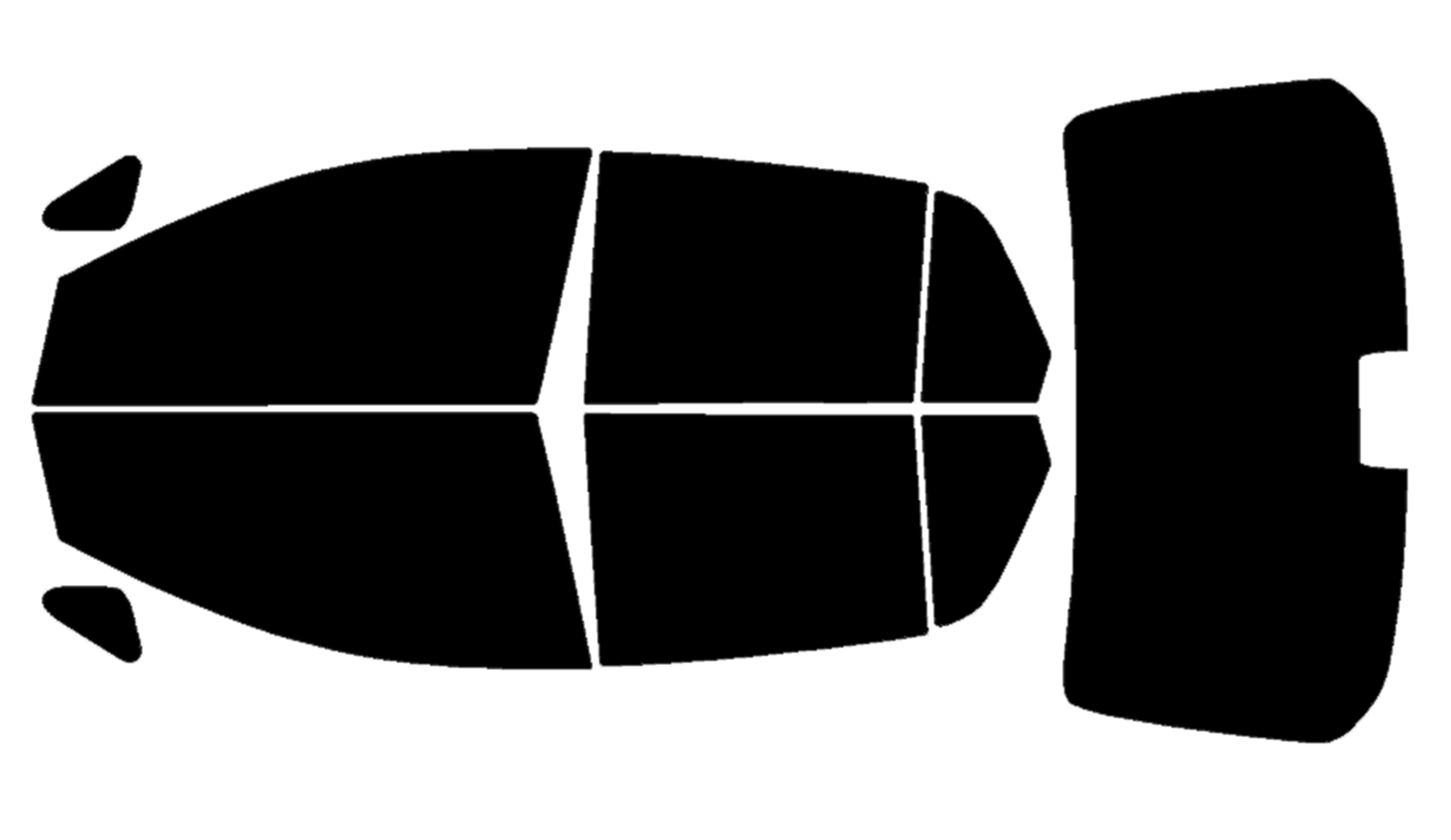 Precut Window Tint Kit for Nissan Versa Sedan (2007–2011) | UV Block & Privacy Film