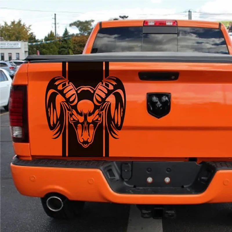 Ram Tailgate Line Stickers - Waterproof Racing Vinyl Decals for Dodge Ram Trucks