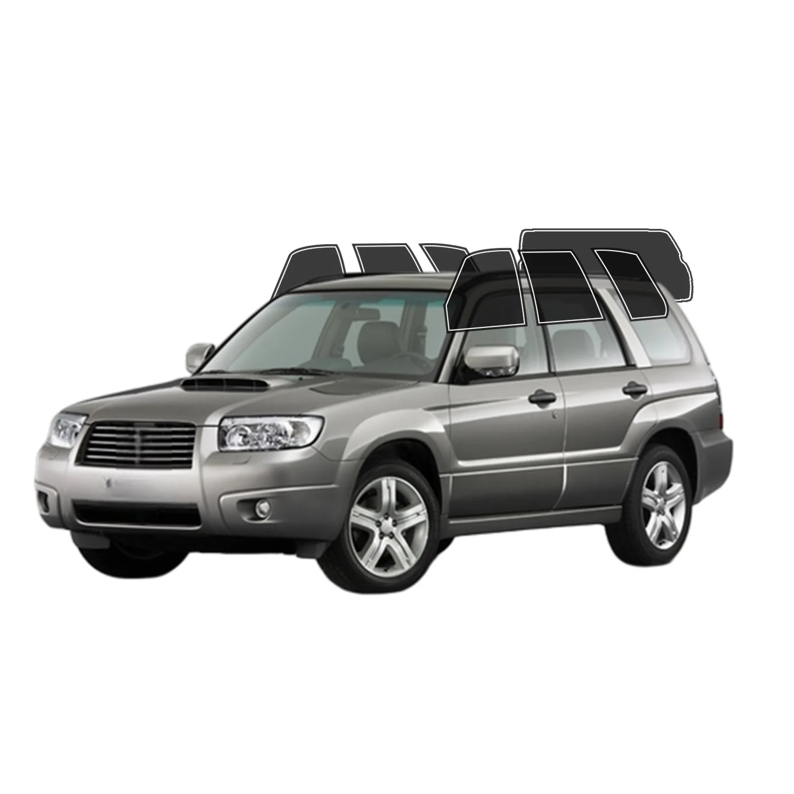 Precut Window Tint Kit for Subaru Forester (2003–2007) | UV Block & Privacy Film