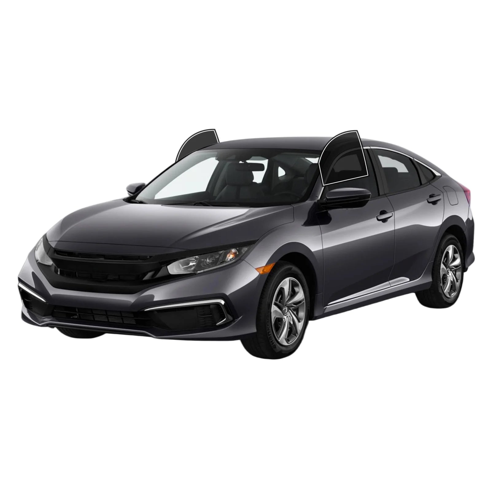 Precut Window Tint Kit for Honda Civic Sedan (2016–2021) | UV Block & Privacy Film