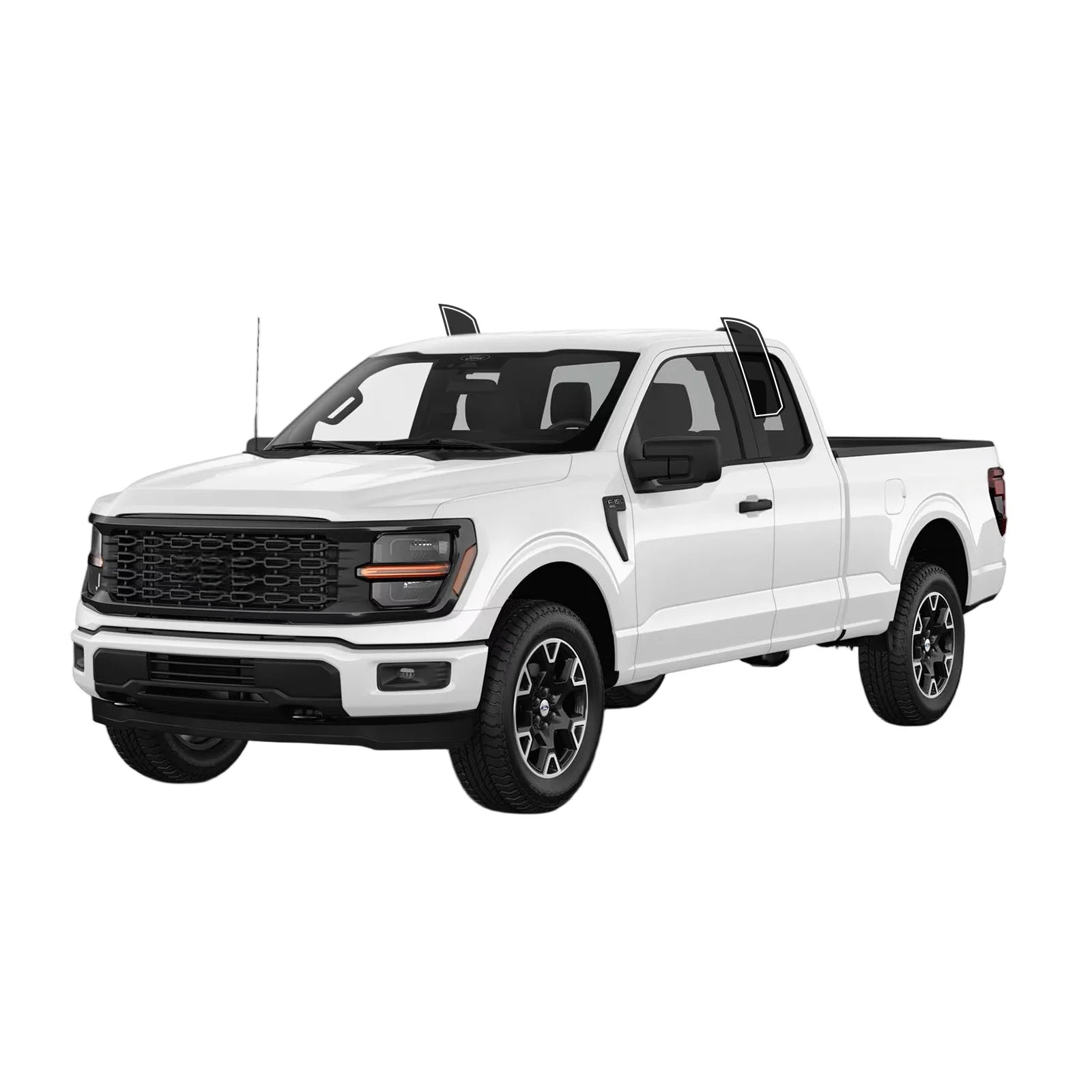 Precut Window Tint Kit for Ford F-150 Extended Cab (2021–2025) | UV Block & Privacy Film