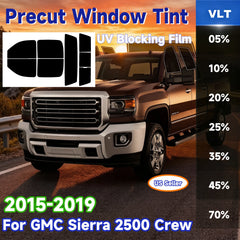 Precut Window Tint Kit for GMC Sierra / Chevy Silverado | UV Block & Privacy Film