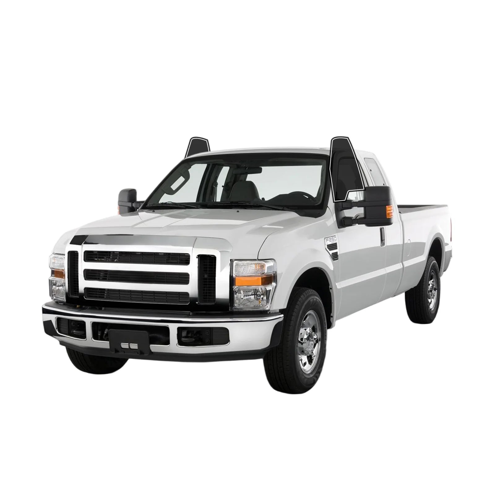 Precut Window Tint for Ford F-250 Extended (2008–2012) | UV Heat Block