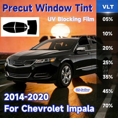 Precut Window Tint Kit for Chevrolet Impala (2014–2020) | UV-IR Block & Privacy Film