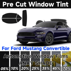 Precut Window Tint Kit for Ford Mustang Convertible (1994–2023) | UV Block & Privacy Film