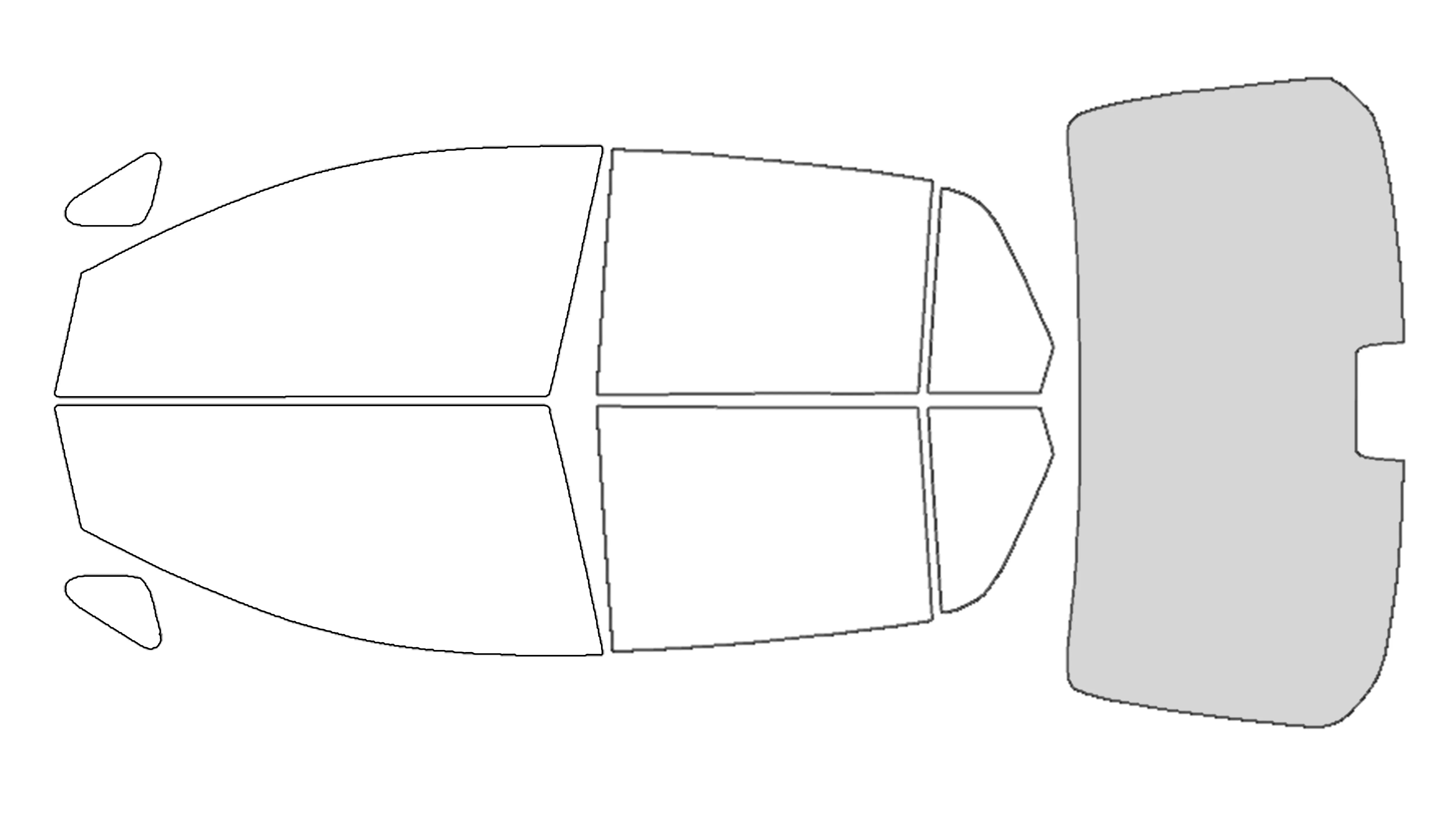 Precut Window Tint Kit for Nissan Versa Sedan (2007–2011) | UV Block & Privacy Film