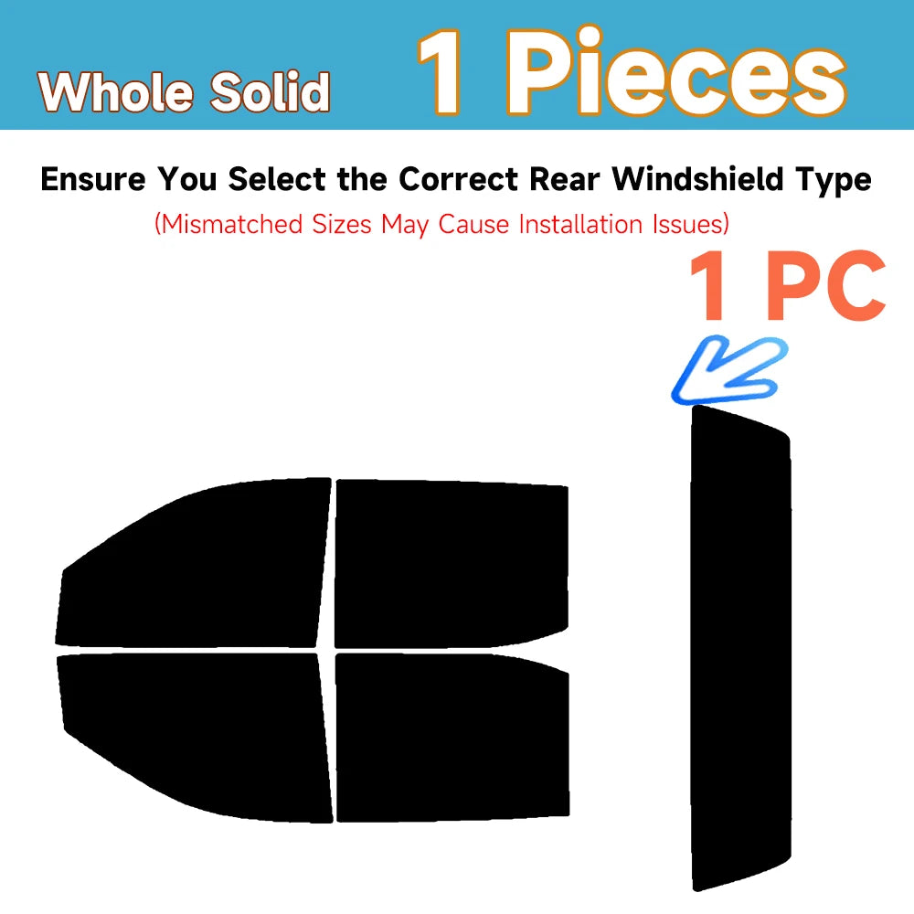 Precut Window Tint Kit for GMC Sierra / Chevy Silverado | UV Block & Privacy Film