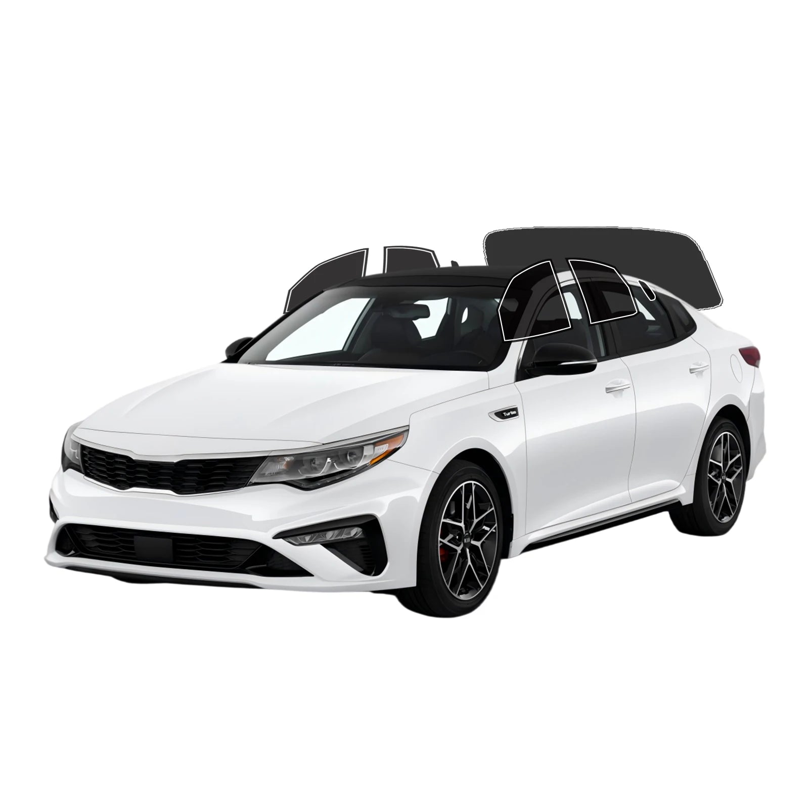Precut Window Tint Kit for Kia Optima Sedan (2001–2020) | UV Block & Privacy Film