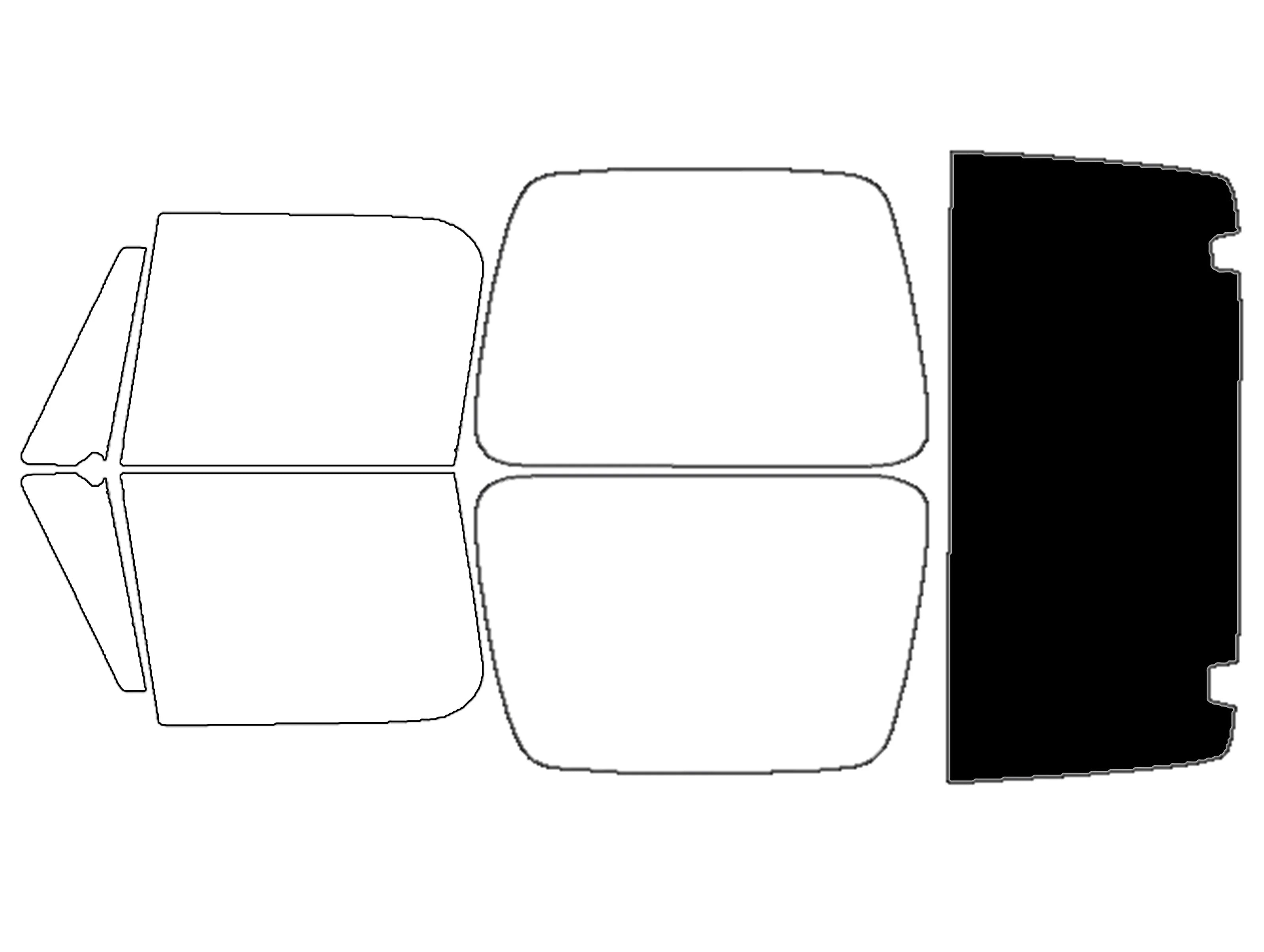 Precut Window Tint Kit for Jeep Wrangler TJ / YJ (1987–2006) | UV Block & Privacy Film