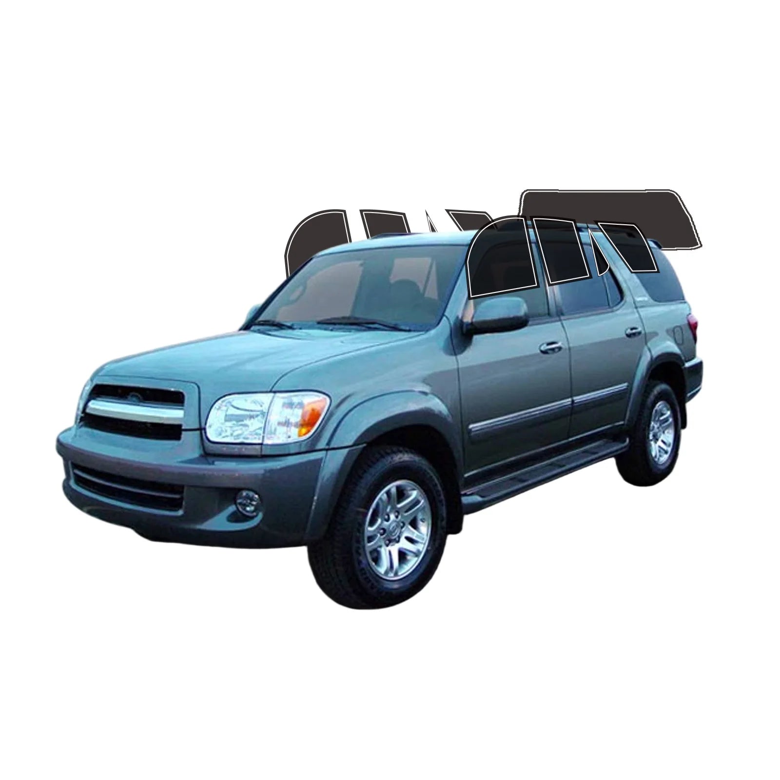 Precut Window Tint Kit for Toyota Sequoia (2001–2007) | UV Block & Privacy Film