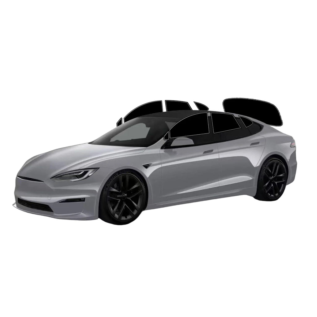 Precut Window Tint Kit for Tesla Model S (2012–2026) | UV-IR Block & Privacy Film
