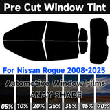 Precut Window Tint Kit for Nissan Rogue (2008–2025) | UV Block & Heat Rejection Film