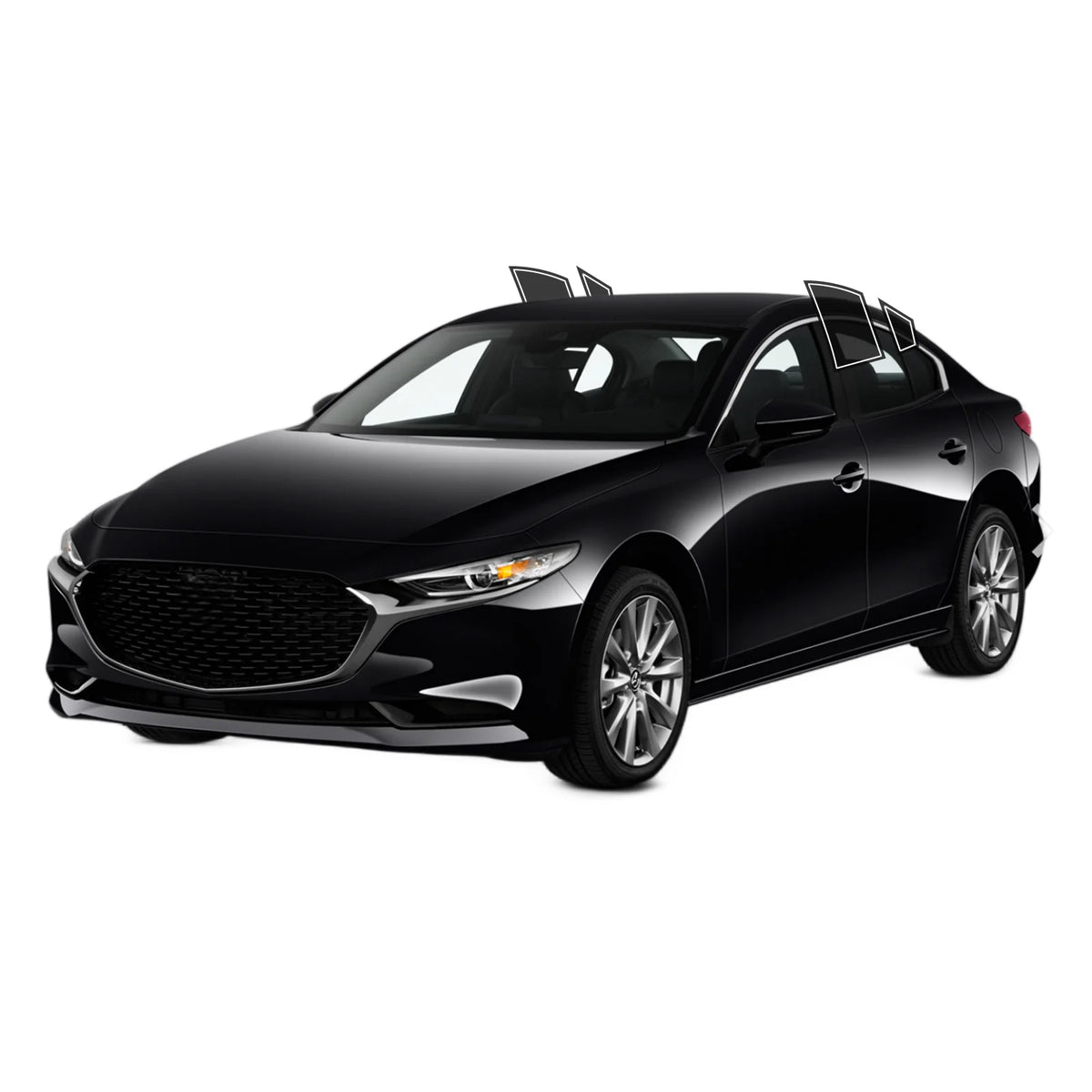 Precut Window Tint Kit for Mazda 3 Sedan (2004–2025) | UV Block & Privacy Film