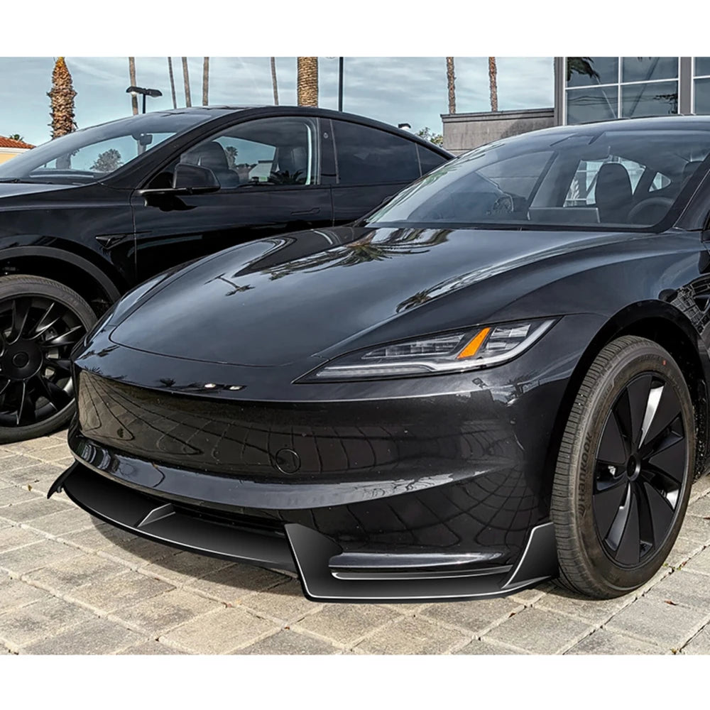 Front Bumper Spoiler Lip Body Kit for Tesla Model 3 (2024–2025) | WPOWER — Excludes Performance