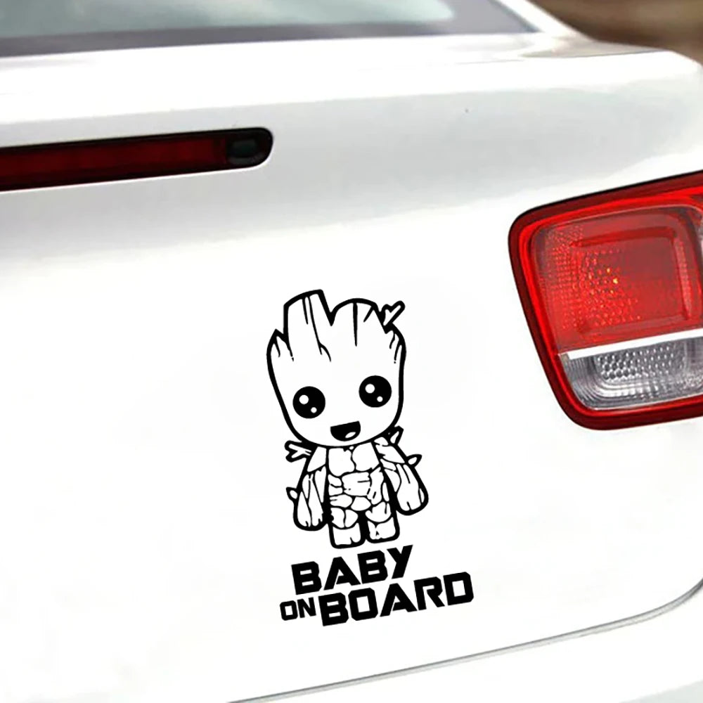 Baby on Board Vinyl Sticker - Funny Car Window Decal with Movie Characters & Quotes