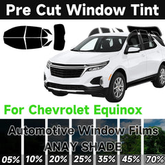 Precut Window Tint Kit for Chevrolet Equinox (2005–2026) | UV Block & Privacy Film