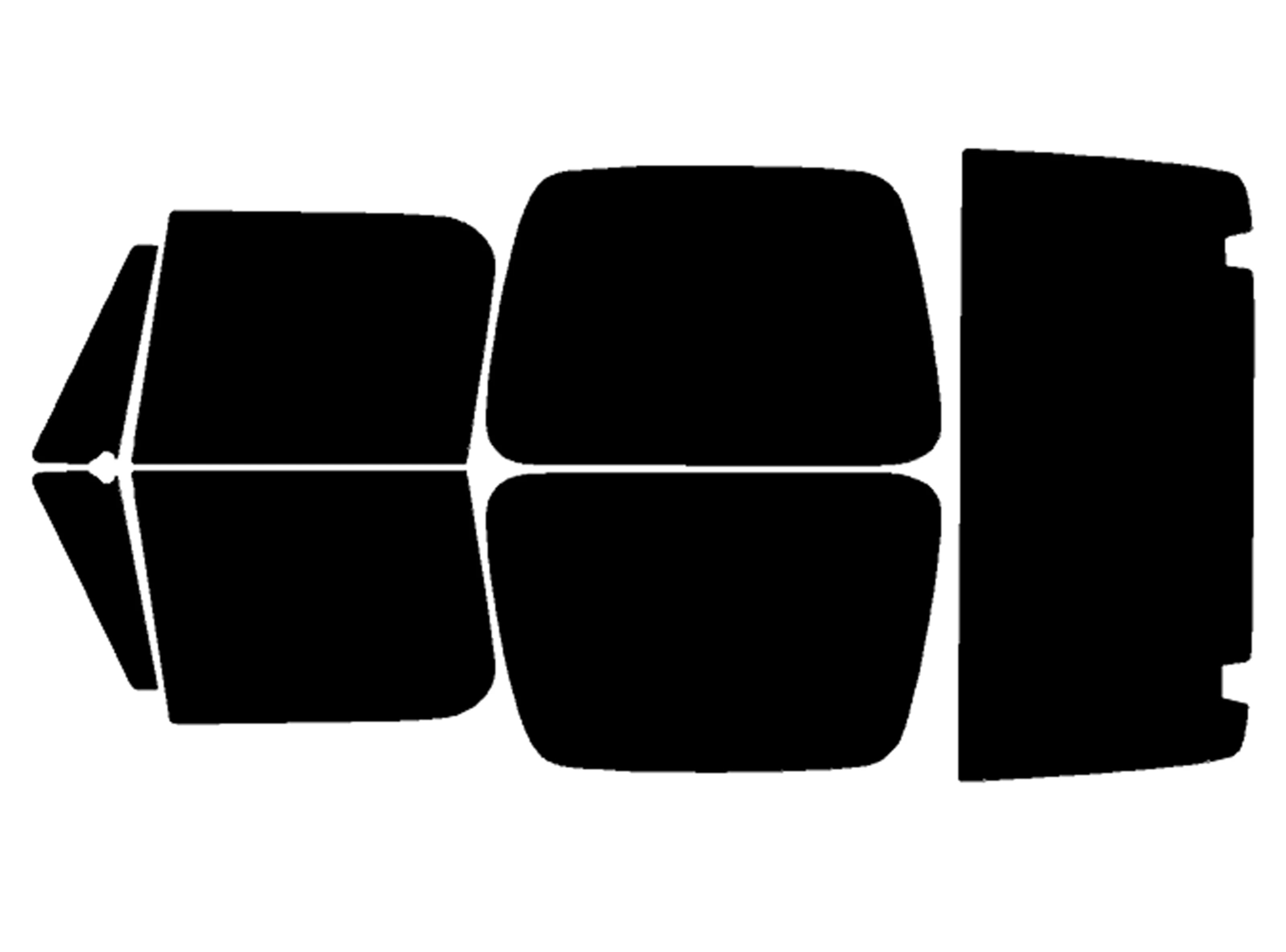 Precut Window Tint Kit for Jeep Wrangler TJ / YJ (1987–2006) | UV Block & Privacy Film