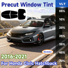 Load image into Gallery viewer, Precut Window Tint Kit for Honda Civic Hatchback (2016–2021) | UV-IR Block &amp; Privacy Film