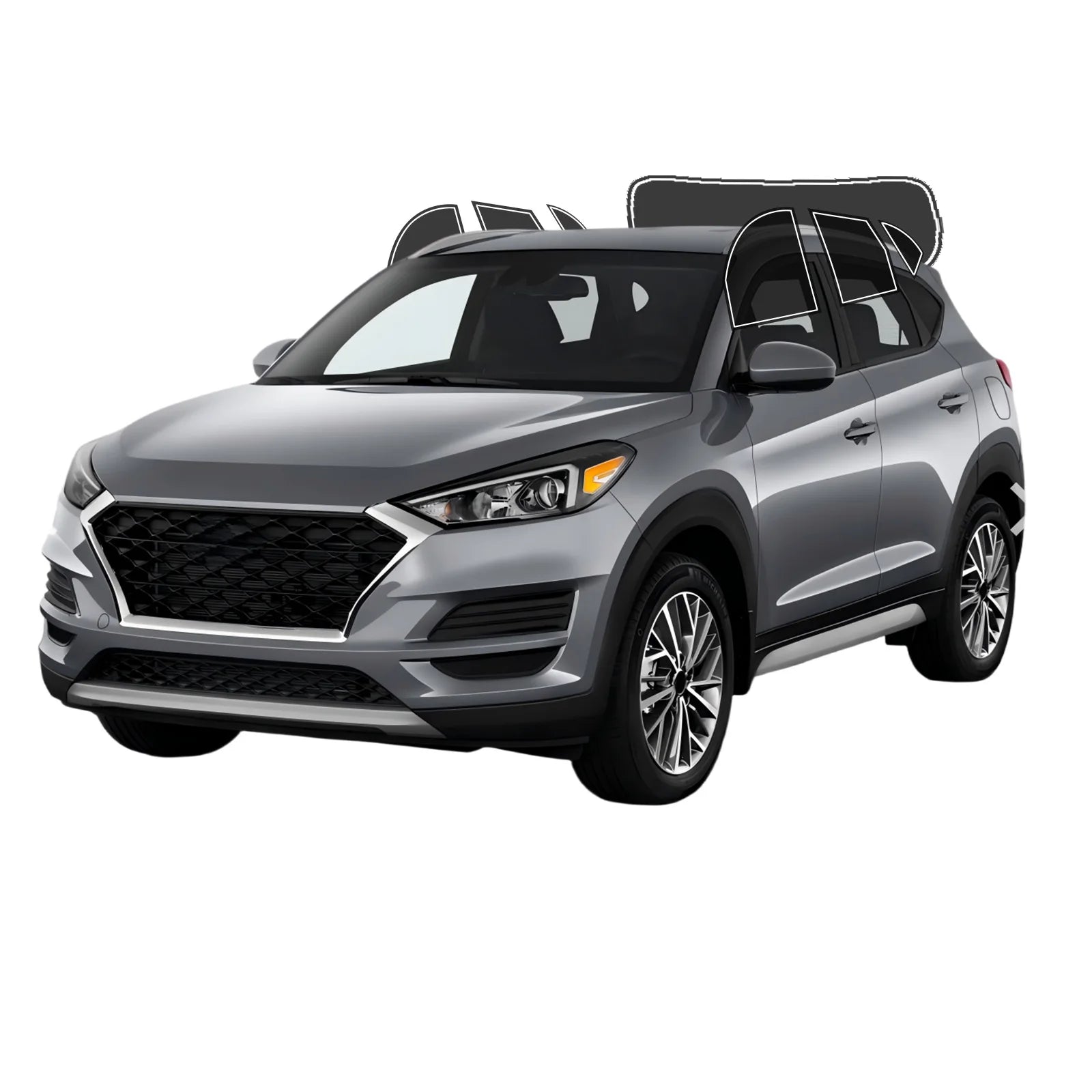 Precut Window Tint for Hyundai Tucson (2016–2021) | UV IR Heat Block
