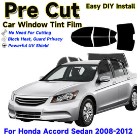 Precut Window Tint Kit for Honda Accord Sedan (2008–2012) | UV Block & Privacy Film