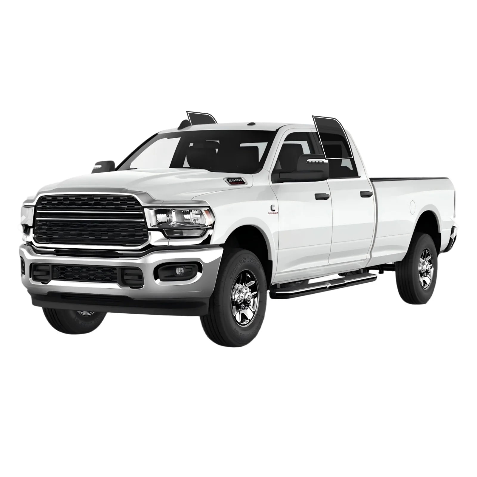 Precut Window Tint Kit for RAM 2500 / 3500 Crew Cab (2010–2025) | UV Block & Privacy Film