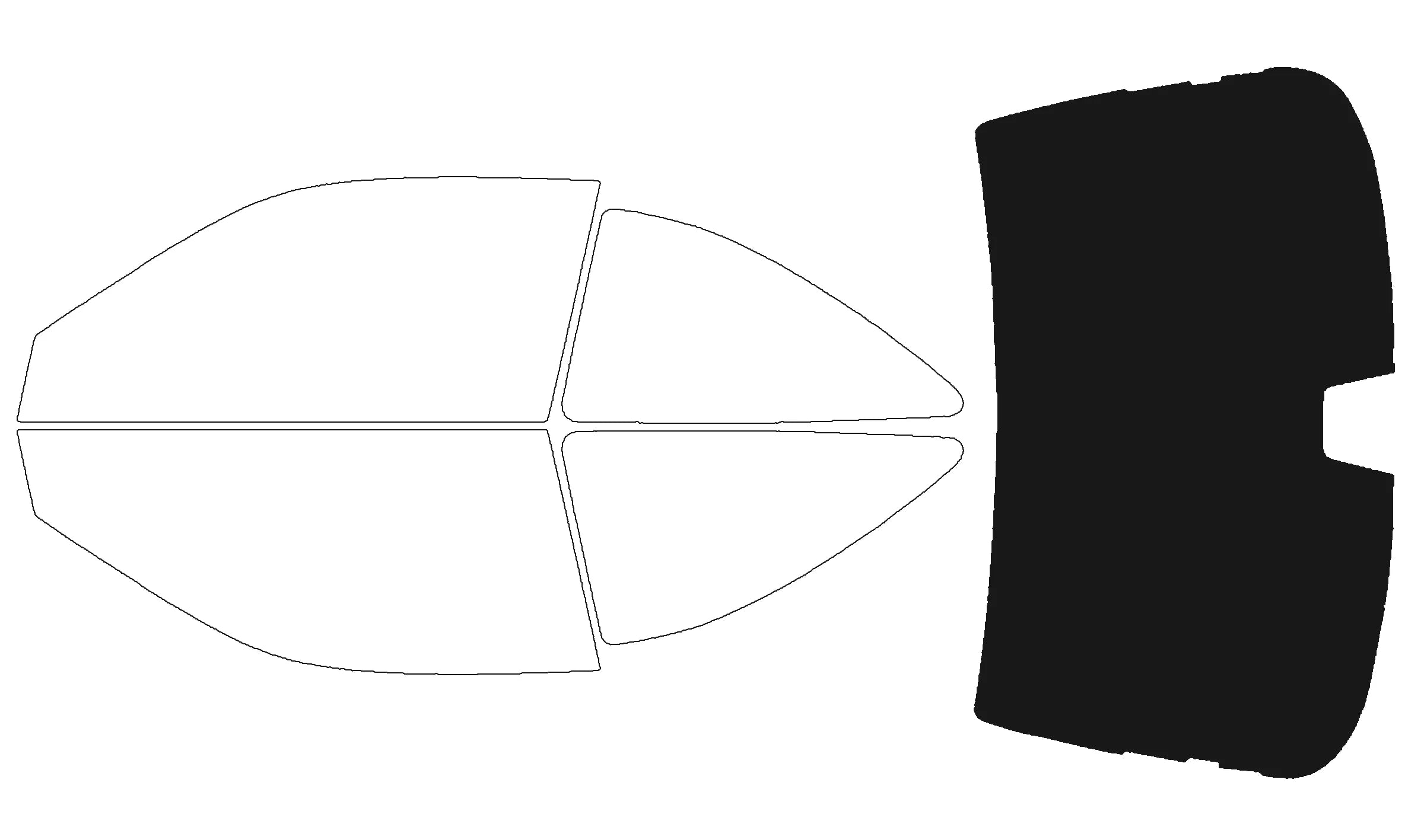 Precut Window Tint Kit for Honda Civic Coupe (1996–2000) | UV Block & Privacy Film