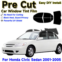 Precut Window Tint Kit for Honda Civic Sedan (2001–2005) | UV Block & Privacy Film